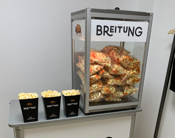 Individuelle Popcorn Becher
