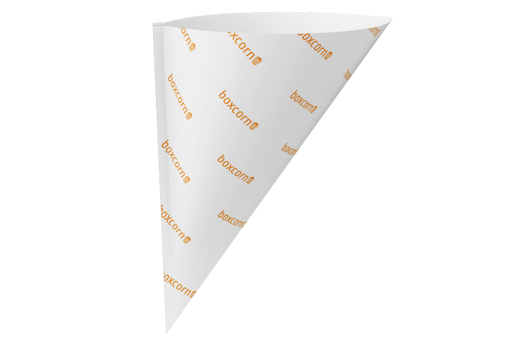 Spitztüte mit Firmenlogo